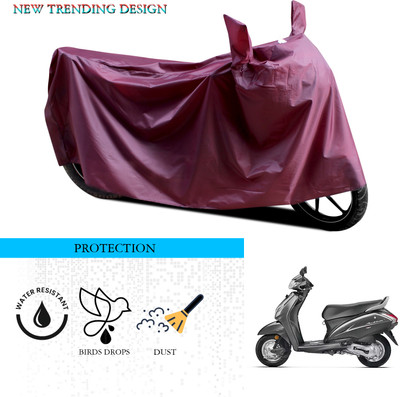 ANTHUB Waterproof Two Wheeler Cover for Honda(Activa 4G, Maroon)