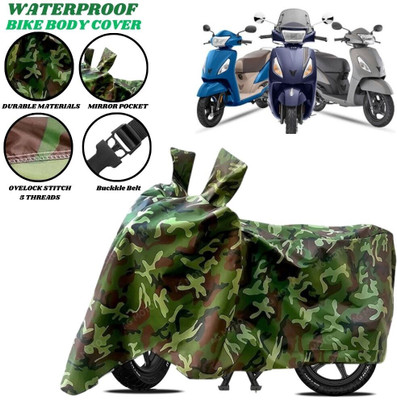 SRP PRODUCT Waterproof Two Wheeler Cover for TVS(Jupiter 125, Green)