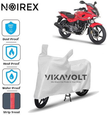 NOIREX Waterproof Two Wheeler Cover for Bajaj(Pulsar 220F, Silver)