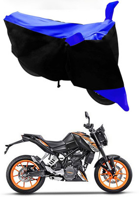 Mdstar Waterproof Two Wheeler Cover for KTM(125 Duke, Blue, Black)