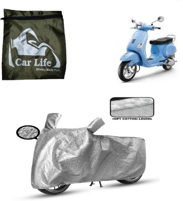 Car Life Two Wheeler Cover for Vespa(Vespa VXL 150, Silver)