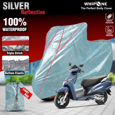 AutoGalaxy Waterproof Two Wheeler Cover for Honda(Activa 125, Silver)