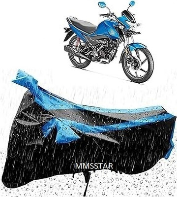 Mdstar Waterproof Two Wheeler Cover for Honda(400NK, Blue, Black)