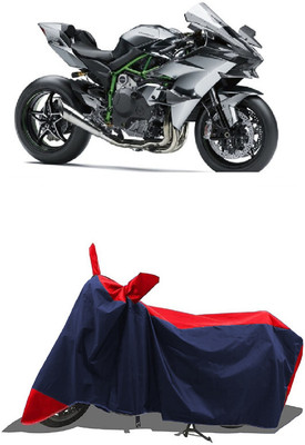 SUGASHRI Waterproof Two Wheeler Cover for Kawasaki(Ninja H2R, Red, Blue)