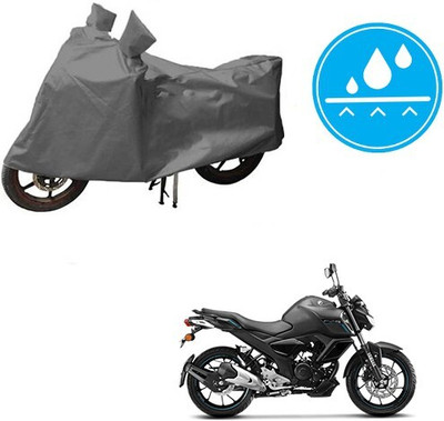 DeepShakshi AUTOMOTIVE Waterproof Two Wheeler Cover for Yamaha(FZ, Grey)