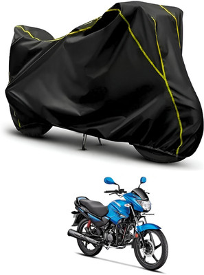 PAGORA Waterproof Two Wheeler Cover for Hero(Glamour FI, Black, Black)