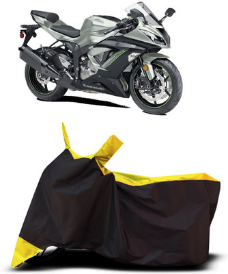VESMEI Two Wheeler Cover for Kawasaki(Ninja ZX-6R BS6, Yellow)