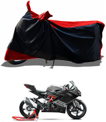 DeepShakshi AUTOMOTIVE Waterproof Two Wheeler Cover for TVS(Apache RTR 310, Red)