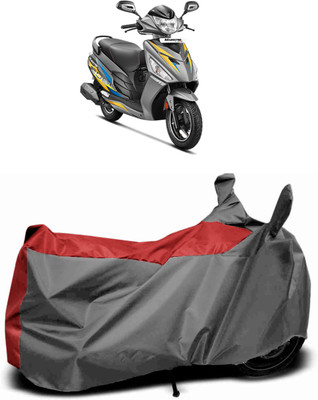 RM Collections Waterproof Two Wheeler Cover for Hero(Maestro, Red, Grey)
