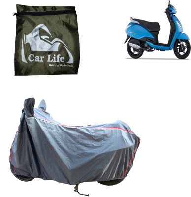 Car Life Waterproof Two Wheeler Cover for TVS(Jupiter, Silver)