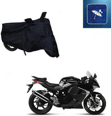 MMSSTAR Waterproof Two Wheeler Cover for Hyosung(GT250R, Black)