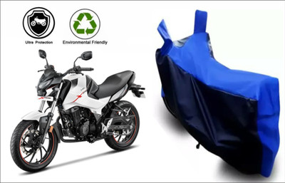 MMSSTAR Waterproof Two Wheeler Cover for Hero(Xtreme 160 R, Black, Blue)