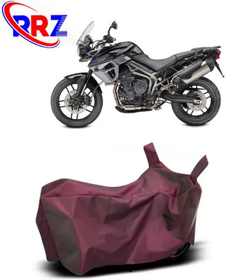 RRZ Waterproof Two Wheeler Cover for Triumph(Tiger 800 XR, Maroon)