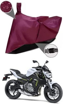 KEDIT Two Wheeler Cover for Kawasaki(Z650, Maroon)