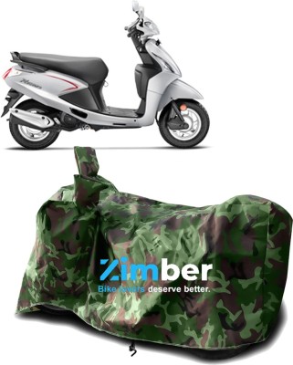 ZIMBER Two Wheeler Cover for Hero(Pleasure, Green)