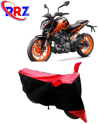 RRZ Waterproof Two Wheeler Cover for KTM(Duke 200, Black, Red)