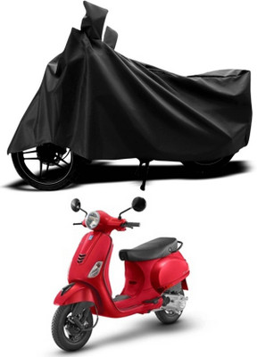 AASHTIK MART Two Wheeler Cover for Vespa(VXL 125 BS6, Black)