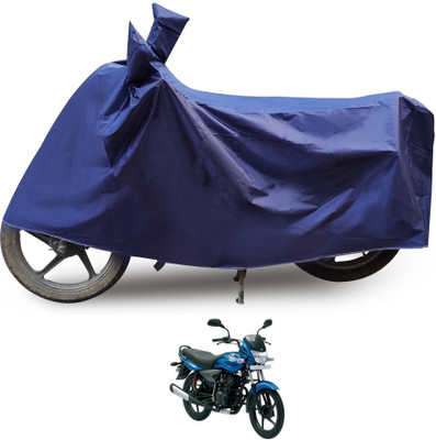 MOCKHE Two Wheeler Cover for Bajaj(Platina 100 DTS-i, Blue)