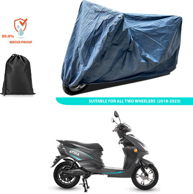 PAGORA Waterproof Two Wheeler Cover for Hero(Electric Atria, Blue)