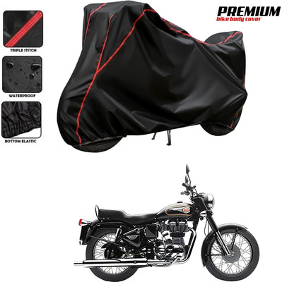 SThanaveX Waterproof Two Wheeler Cover for Royal Enfield(Bullet 350, Black)