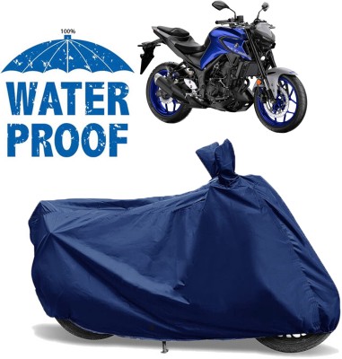 AUTOCAD Waterproof Two Wheeler Cover for Yamaha(MT 03, Blue)