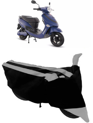 ABORDABLE Two Wheeler Cover for Hero(Electric Photon, Black, Grey)