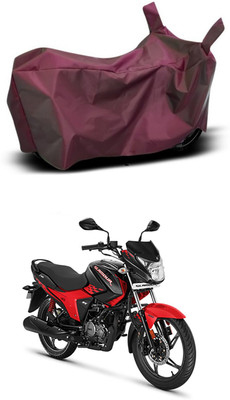 MMSSTAR Waterproof Two Wheeler Cover for Hero(New Glamour, Maroon)