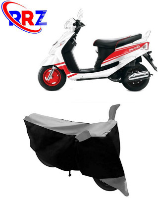 RRZ Waterproof Two Wheeler Cover for Mahindra(Rodeo UZO, Black, Grey)