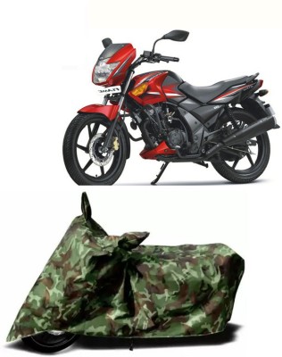 KPIND Waterproof Two Wheeler Cover for TVS(Flame SR125, Multicolor)