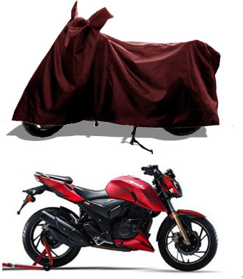 GROFATIK Two Wheeler Cover for TVS(Apache RTR 200 4V, Maroon)