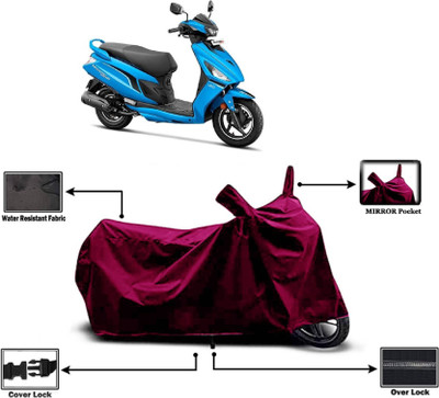 KEDIT Two Wheeler Cover for Hero(Maestro Edge 125, Maroon)