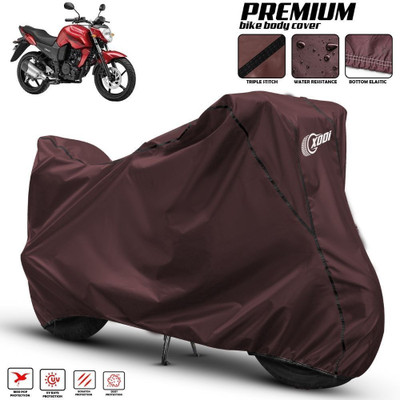 xodi Waterproof Two Wheeler Cover for Yamaha(FZ, Maroon, Black)