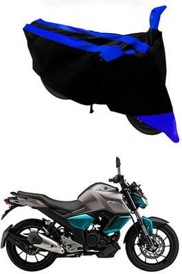 Aheke Waterproof Two Wheeler Cover for Yamaha(FZ S V3, Blue, Black)