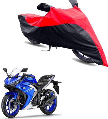 Motodreka Two Wheeler Cover for Yamaha(YZF R3, Red, Black)