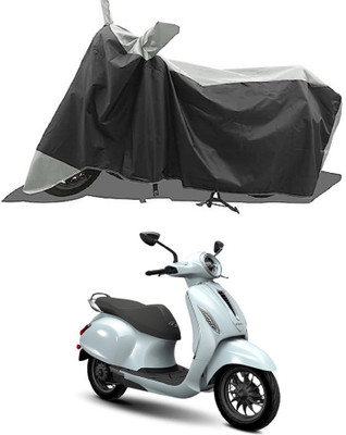 GROFATIK Two Wheeler Cover for Bajaj(Chetak, Grey)