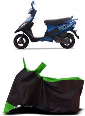 VESMEI Two Wheeler Cover for TVS(Pep+ BS6, Green)