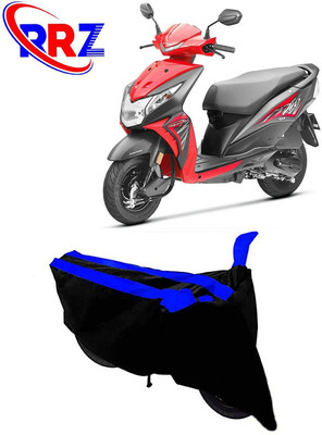 RRZ Waterproof Two Wheeler Cover for Honda(Deo, Black, Blue)