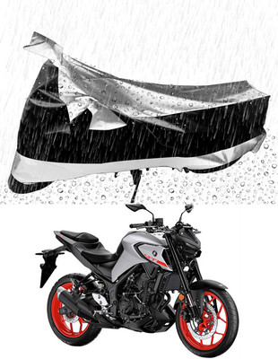 MMSSTAR Waterproof Two Wheeler Cover for Yamaha(MT-03, Silver, Black)