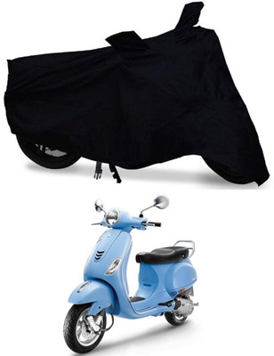 HYBRIDS COLLECTION Two Wheeler Cover for Vespa(Vespa VXL 150, Black)