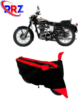 AutoGalaxy Waterproof Two Wheeler Cover for Royal Enfield(Bullet 350, Black, Red)