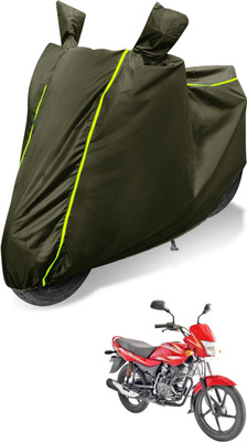 Auto Hub Waterproof Two Wheeler Cover for Bajaj(Platina 100 DTS-i, Green)