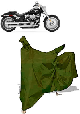 Amexride Two Wheeler Cover for Harley Davidson(Fat Boy, Maroon)