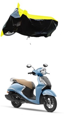 VESMEI Two Wheeler Cover for Yamaha(Fascino 125 FI, Yellow)