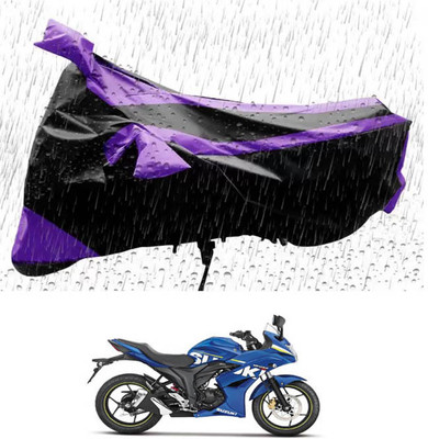 RONISH Waterproof Two Wheeler Cover for Suzuki(Gixxer SF, Purple, Black)