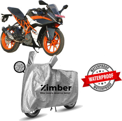 THE REAL ARV Two Wheeler Cover for KTM(RC 200, Silver)