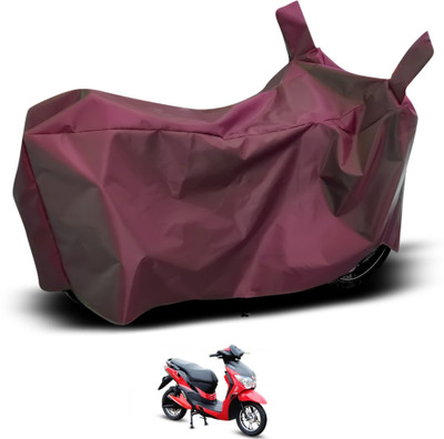 GOSHIV-car and bike accessories Two Wheeler Cover for Hero(Electric, Maroon)