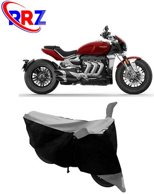 RRZ Waterproof Two Wheeler Cover for Triumph(Rocket III, Black, Grey)