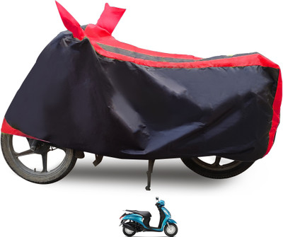 Euro Care Waterproof Two Wheeler Cover for Yamaha(Fascino, Red)