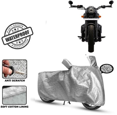 Autoinnovation Waterproof Two Wheeler Cover for JAWA(Perak, Silver)