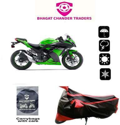 bhagat chand traders Waterproof Two Wheeler Cover for Kawasaki(Ninja 300, Multicolor)